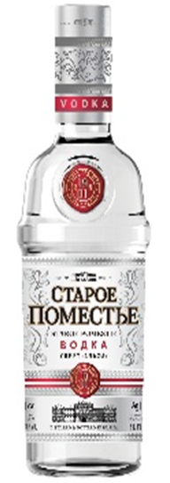 Водка "Старое Поместье", 40%, 0,5л