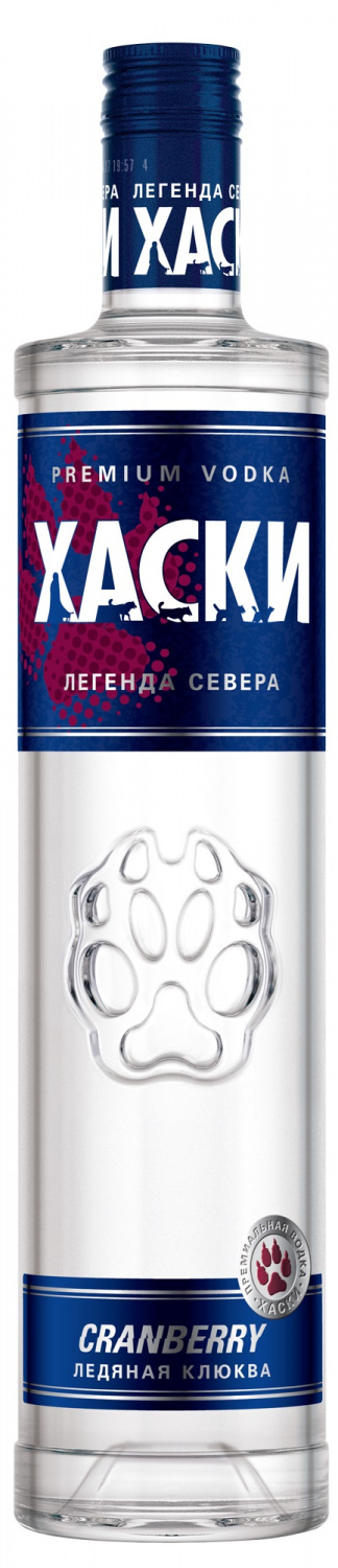 Водка особая "ХАСКИ КЛЮКВА" 38% 0,5л