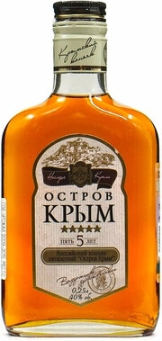 Коньяк Российский пятилетний «Остров Крым» 0,25 л, 40%