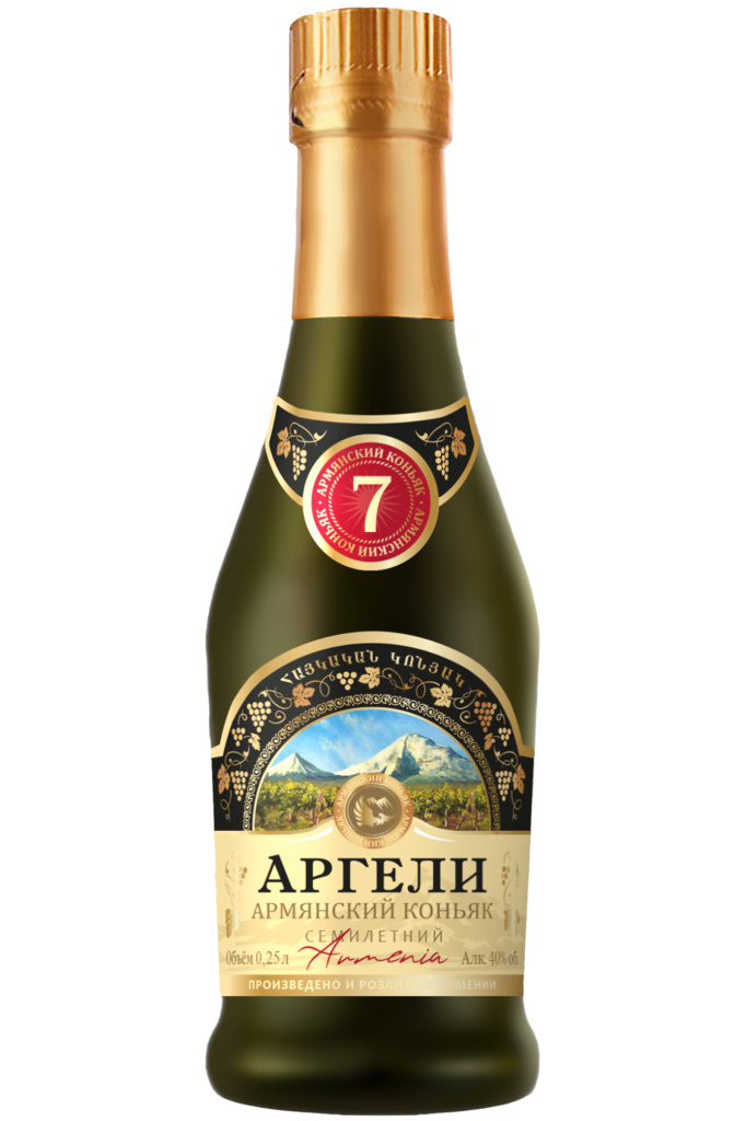 Коньяк Армянский семилетний «Аргели, КВ» 0,25 л, 40%