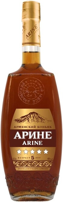 Коньяк Армянский пятилетний «Арине» 0,5 л, 40%