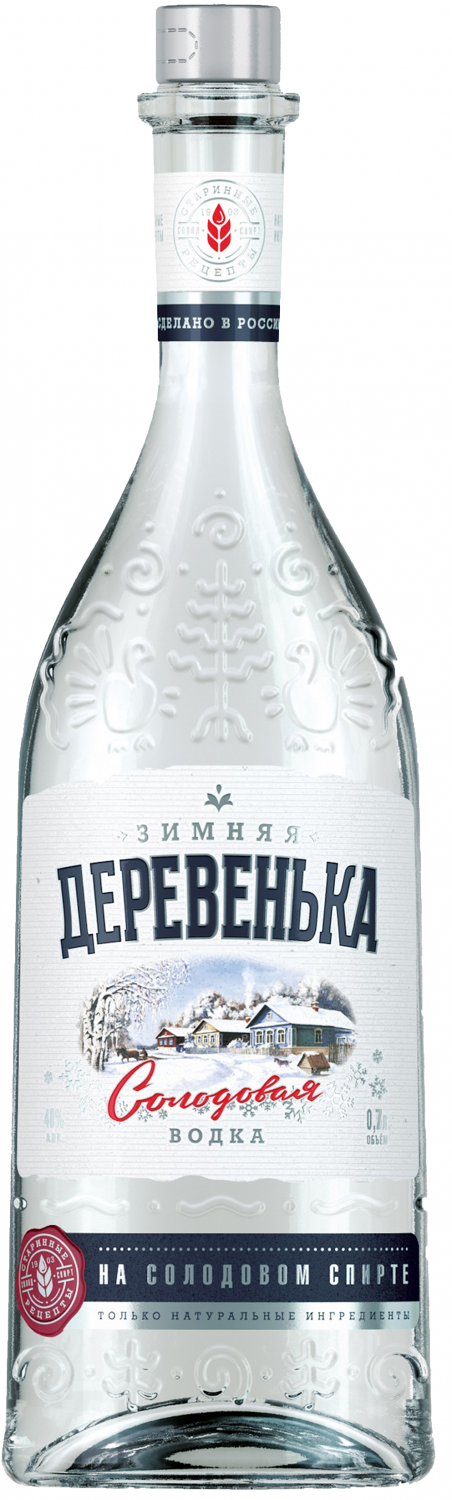 Водка "Деревенька" Зимняя, 40%, 0,7л