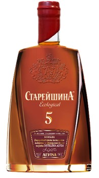 Коньяк Российский пятилетний «Старейшина Ecological» 1 л, 40%