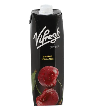 Сок вишневый ТМ VIFRESH ТП Prisma 1литр М