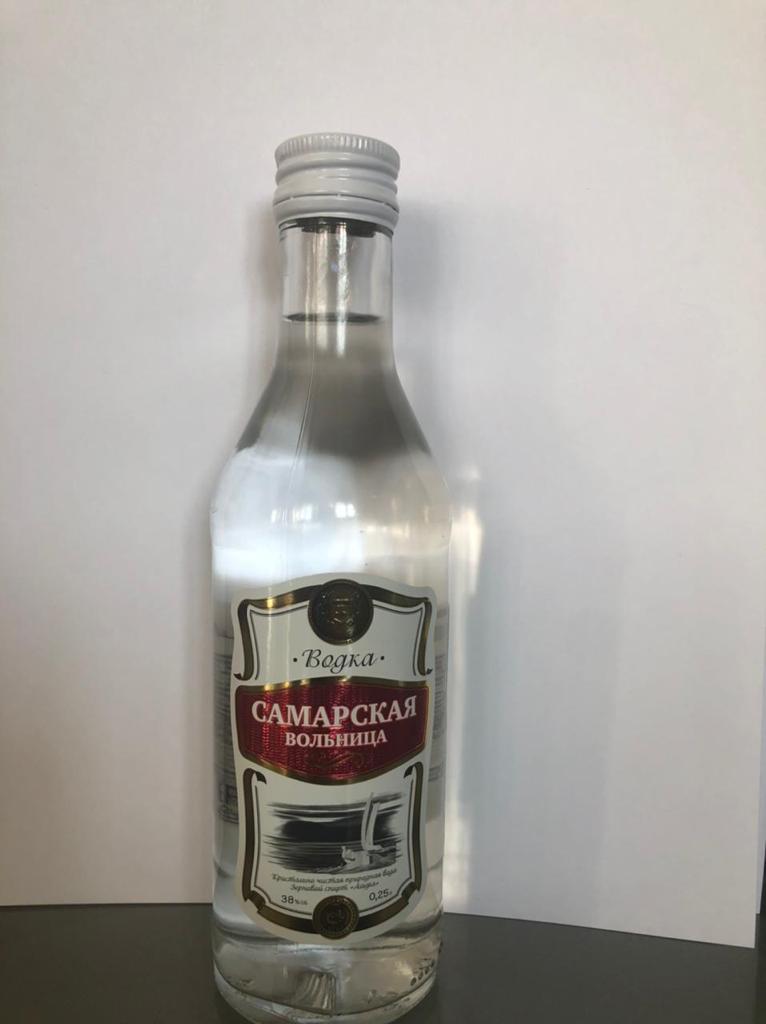 Водка "Самарская Вольница", 38%, 0,25л