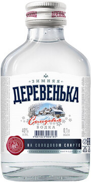 Водка "Деревенька" Зимняя, 40%, 0,1л