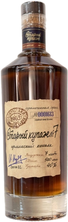 Коньяк Армянский семилетний «Старый Купаж №7» 0,5 л, 40% лимитированный