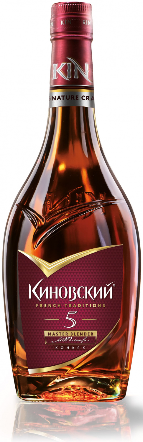 Коньяк Российский пятилетний «Киновский» 0,5 л, 40%