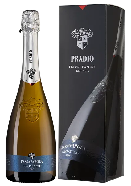 Вино игристое белое брют«Passaparola, Prosecco DOC» 0,75л, 11% п/у