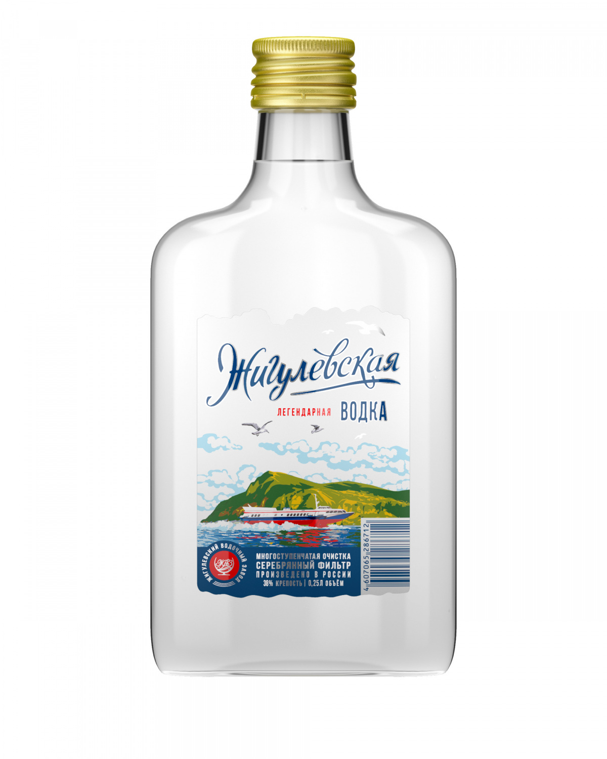 Водка "Жигулевская" 38%; 0,25 л