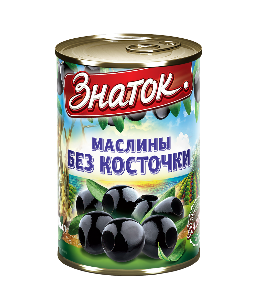 Маслины без косточек "Знаток" Испания,  280гр