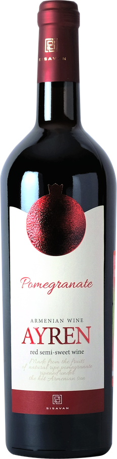 Вино плодовое красное п/сладкое «Ayren Pomegranate» 0,75 л, 12%
