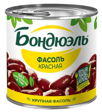 Фасоль красная Bonduelle 400г М