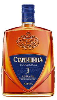 Коньяк АМ Российский"СТАРЕЙШИНА" 3* 40% 0,25л TRAVEL