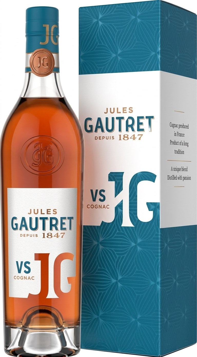 Коньяк Французский трехлетний «Jules Gautret VS» 0,5 л, 40% п/у
