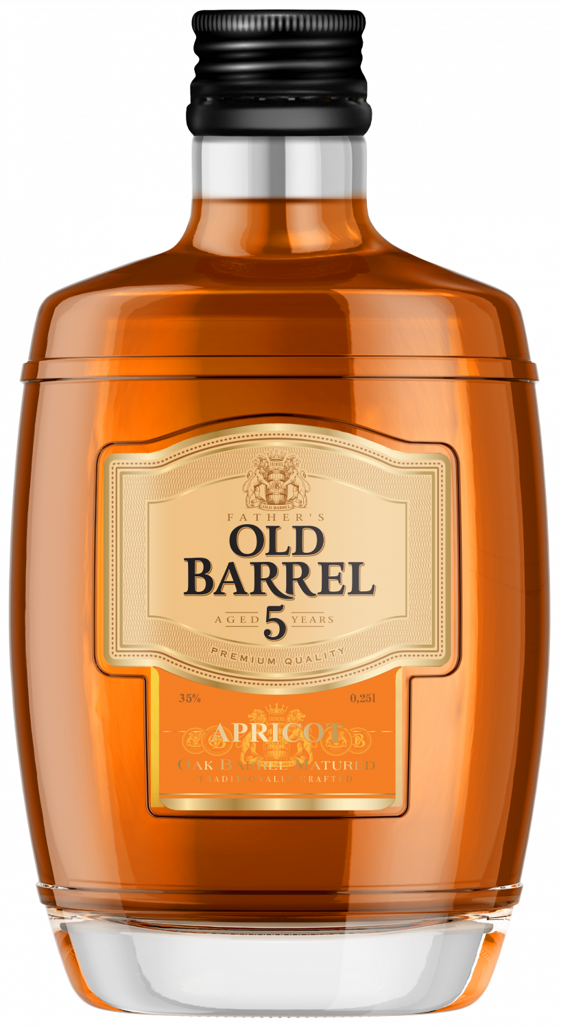 Аперитив Российский пятилетний «Father's Old Barrel Apricot» 0,25 л, 35%