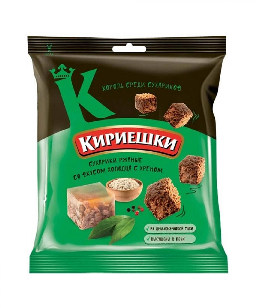 Сух.КИРИЕШКИ ржан. солен. Холодец с хреном 40г