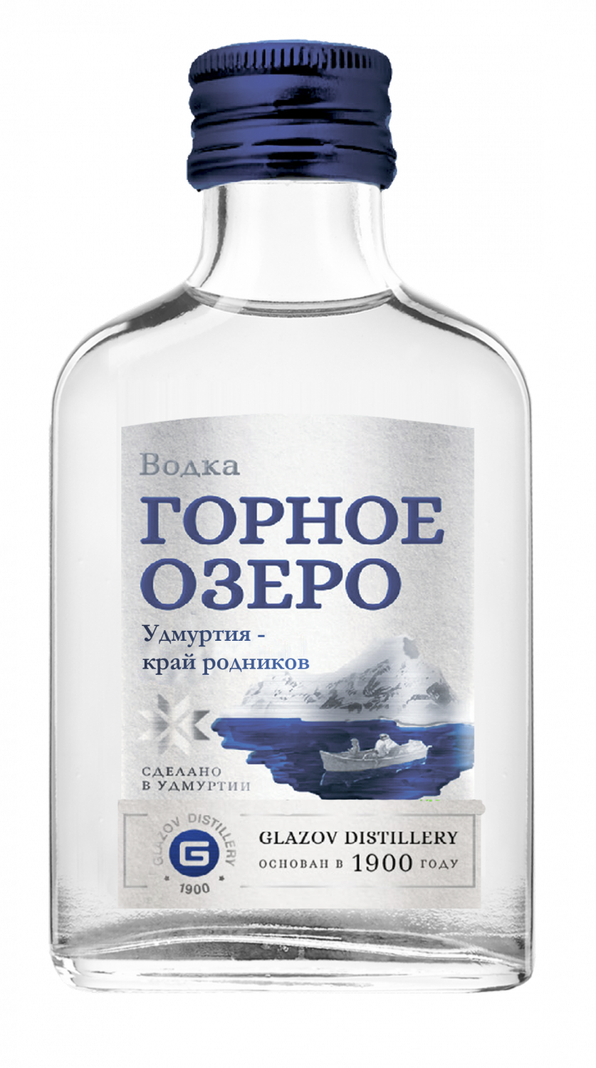 Водка "Горное озеро", 40%, 0,1л