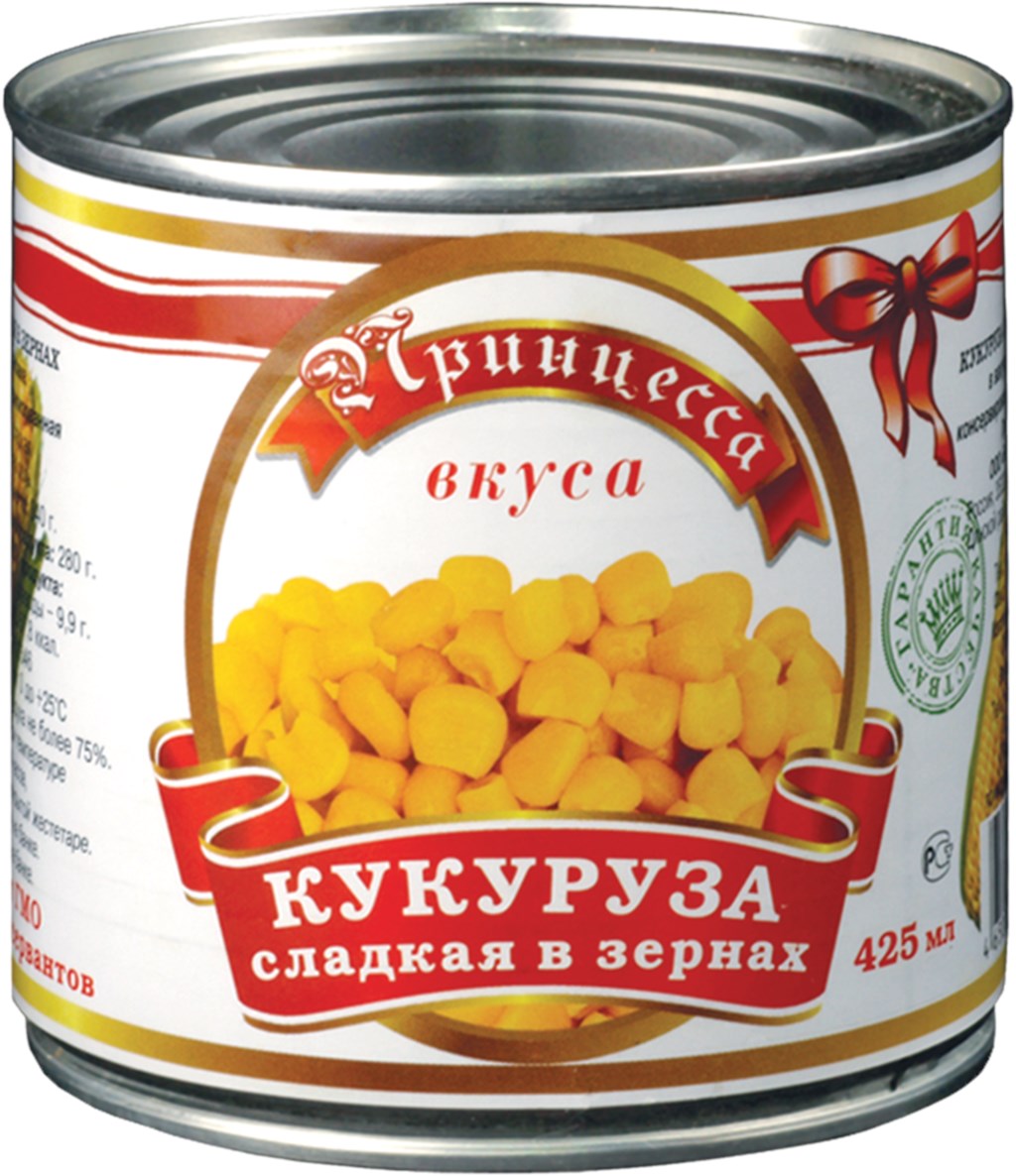 Кукуруза Принцесса вкуса ж/б 425 мл