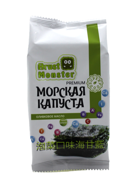 Морская капуста Hrust Monster со вкусом в оливковом масле