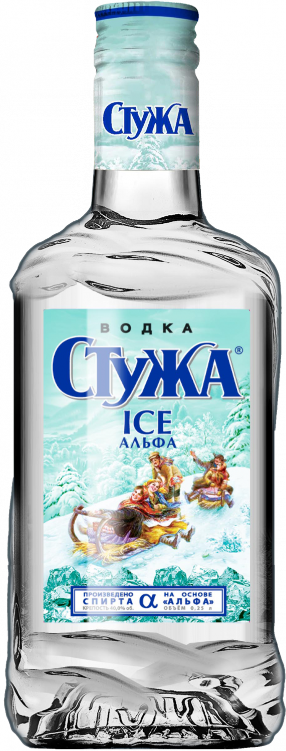 Водка "Стужа" Айс Альфа, 40%, 0,25л