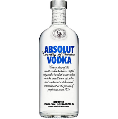 Водка PR "ABSOLUT" 40% 0,5л