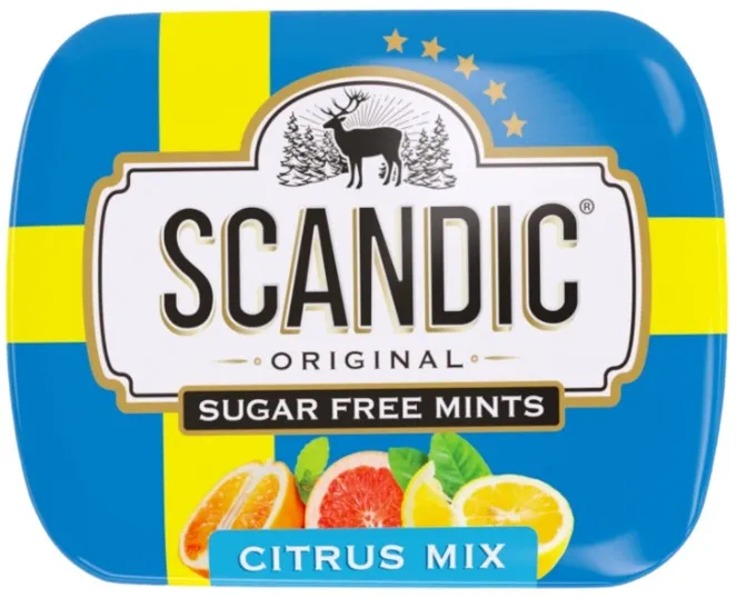 Драже SCANDIC без сахара Цитрусовый микс 14г