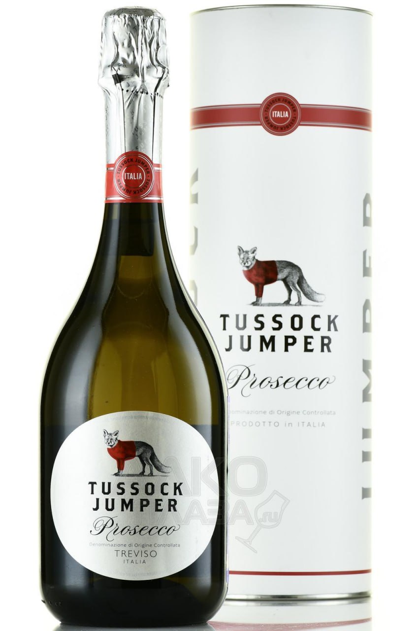 Вино игристое белое сухое «Tussock Jumper, Prosecco DOC» 0,75 л, 11% п/у