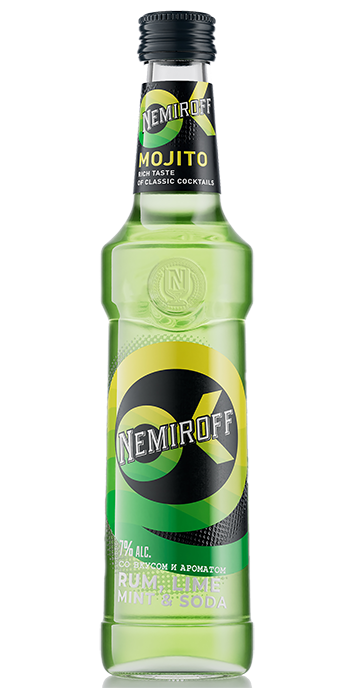 Коктейль «Nemiroff Mojito» 0,33л, 7% с/б 