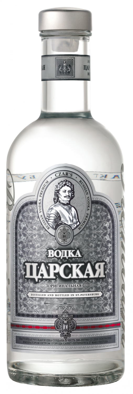 Водка "Царская" Оригинальная, 40%, 0,5л