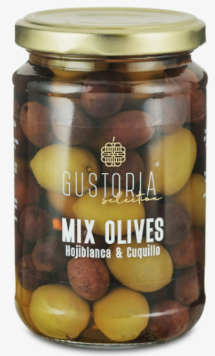 Оливки микс "GUSTORIA" 358мл
