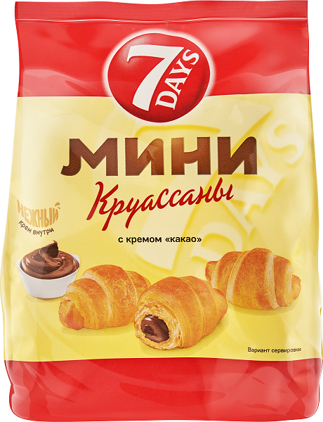 Круассаны 7 DAYS с кремом какао 123г