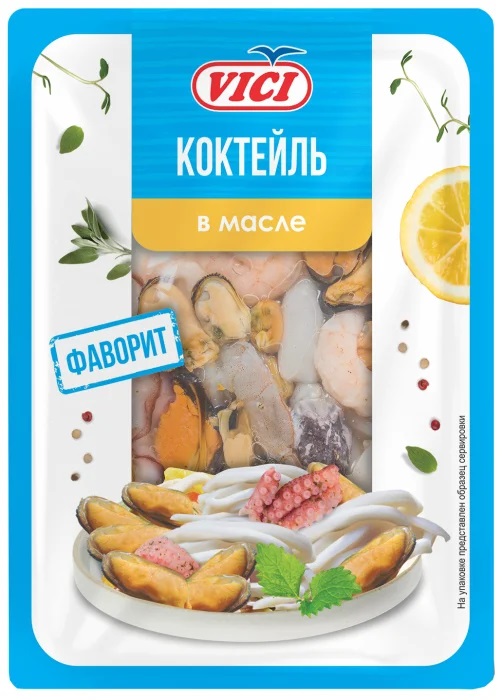 Коктейль ВИЧИ Фаворит маринованный в масле 150г