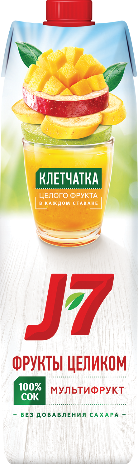 Сок "J7" 100% Мультифрукт 0,97л