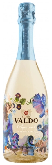 Вино игристое белое брют «Valdo Aquarius Blanc de Blancs» 0,75 л, 11%
