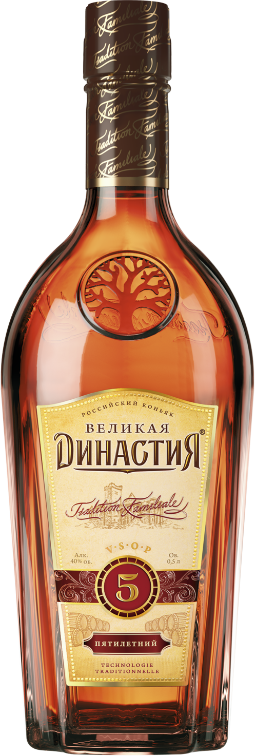 Коньяк российский "Великая Династия" 5* 40% 0,5л