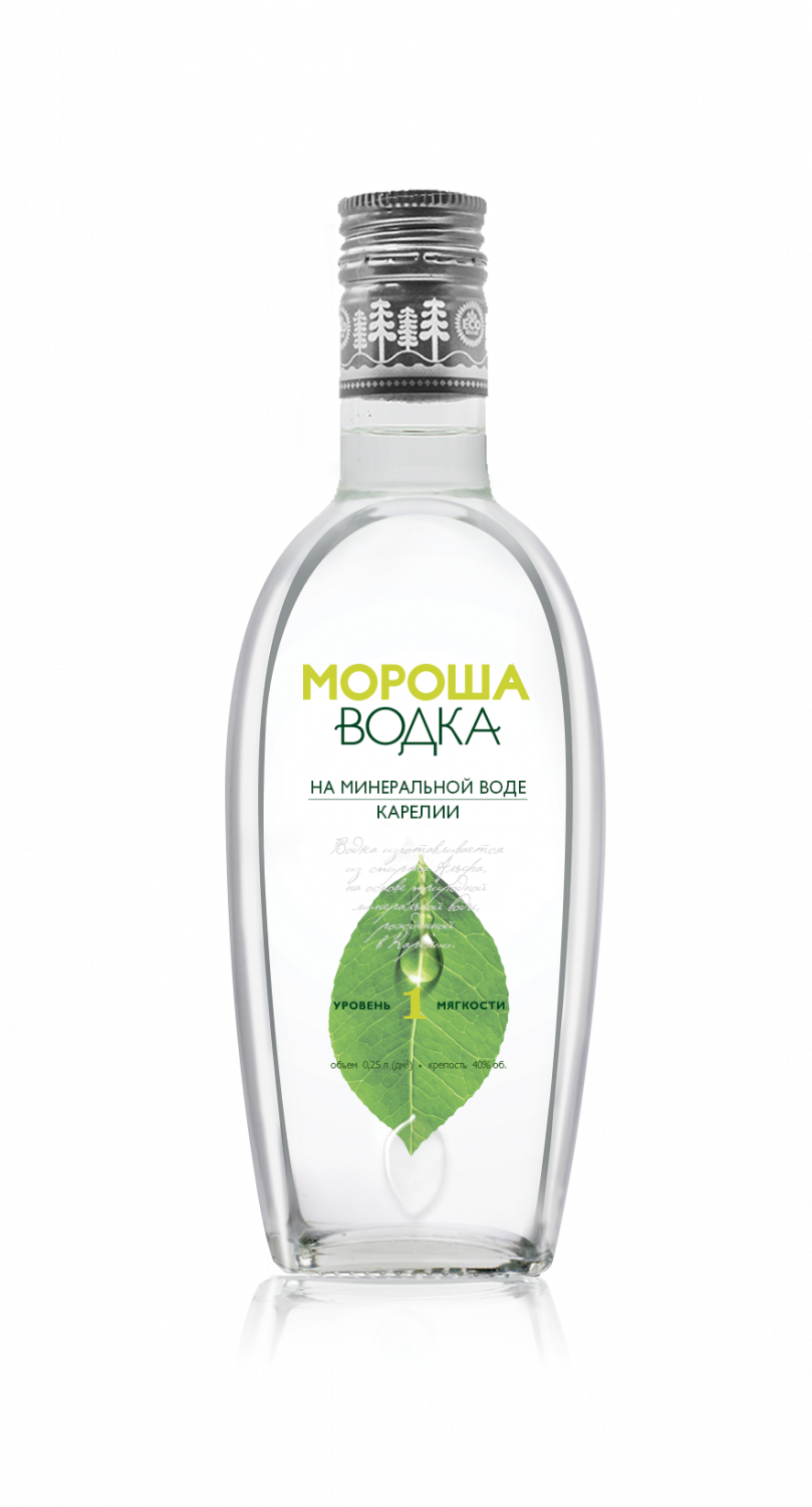 Водка "Мороша" Уровень мягкости №1, 40%, 0,25л
