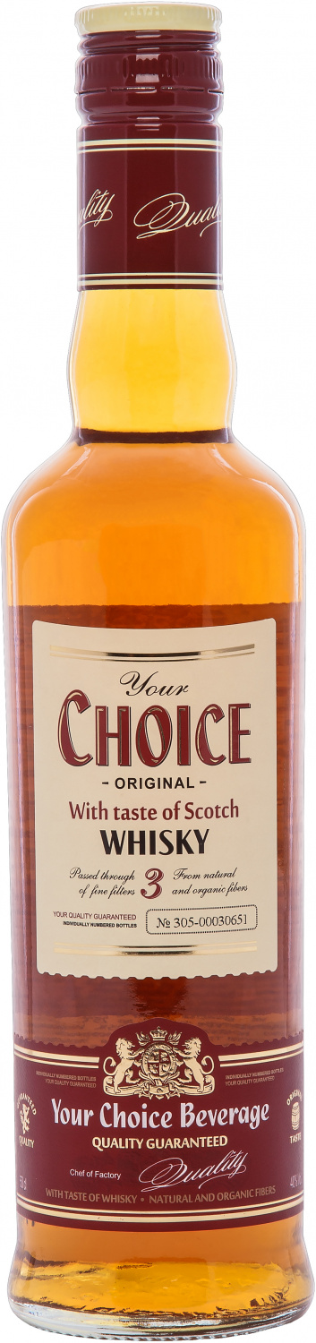 Спирт. напиток "Your Choice 3" 40% 0,5л *2127