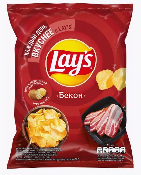 Чипсы "LAYS" Бекон 70гр