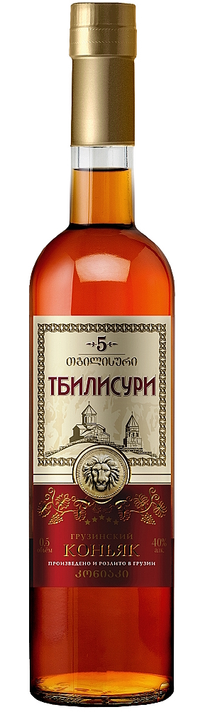 Коньяк Грузинский пятилетний «Тбилисури» 0,5 л, 40%