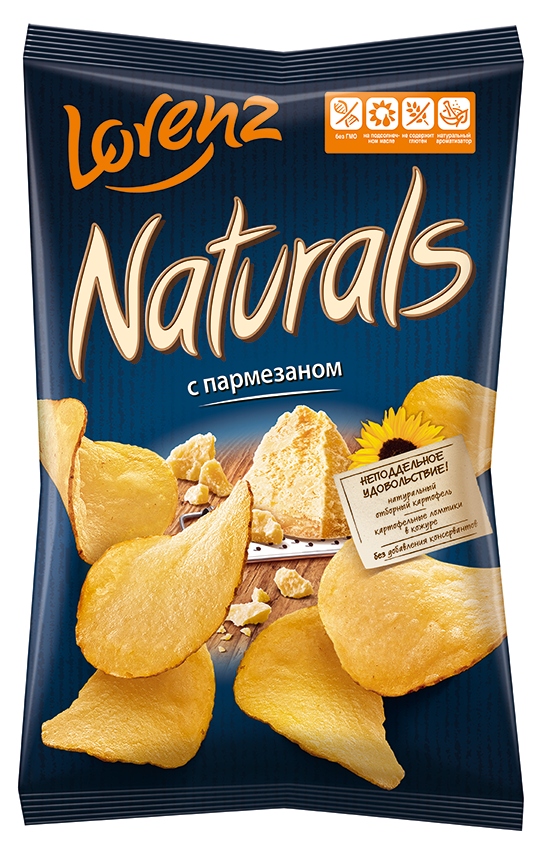 Чипсы картофельные “Naturals” с пармезаном 100г