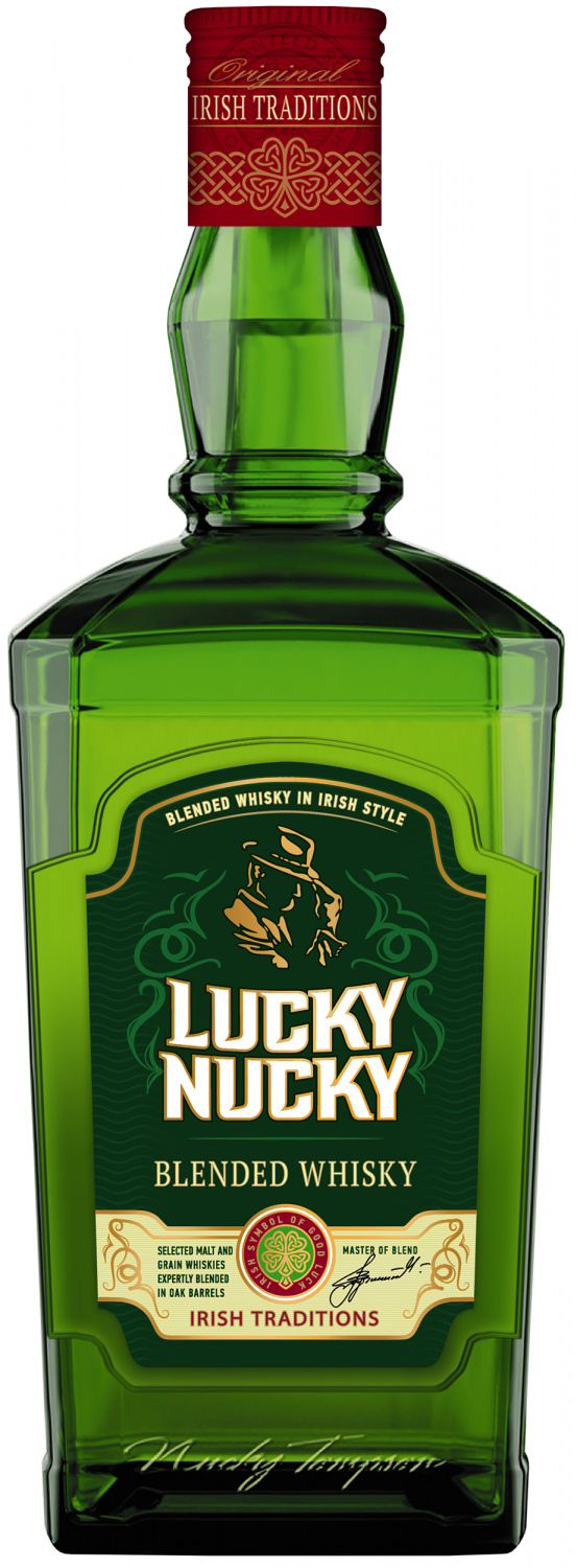 Виски Lucky Nucky купажир 3лет 0,7л ориг.