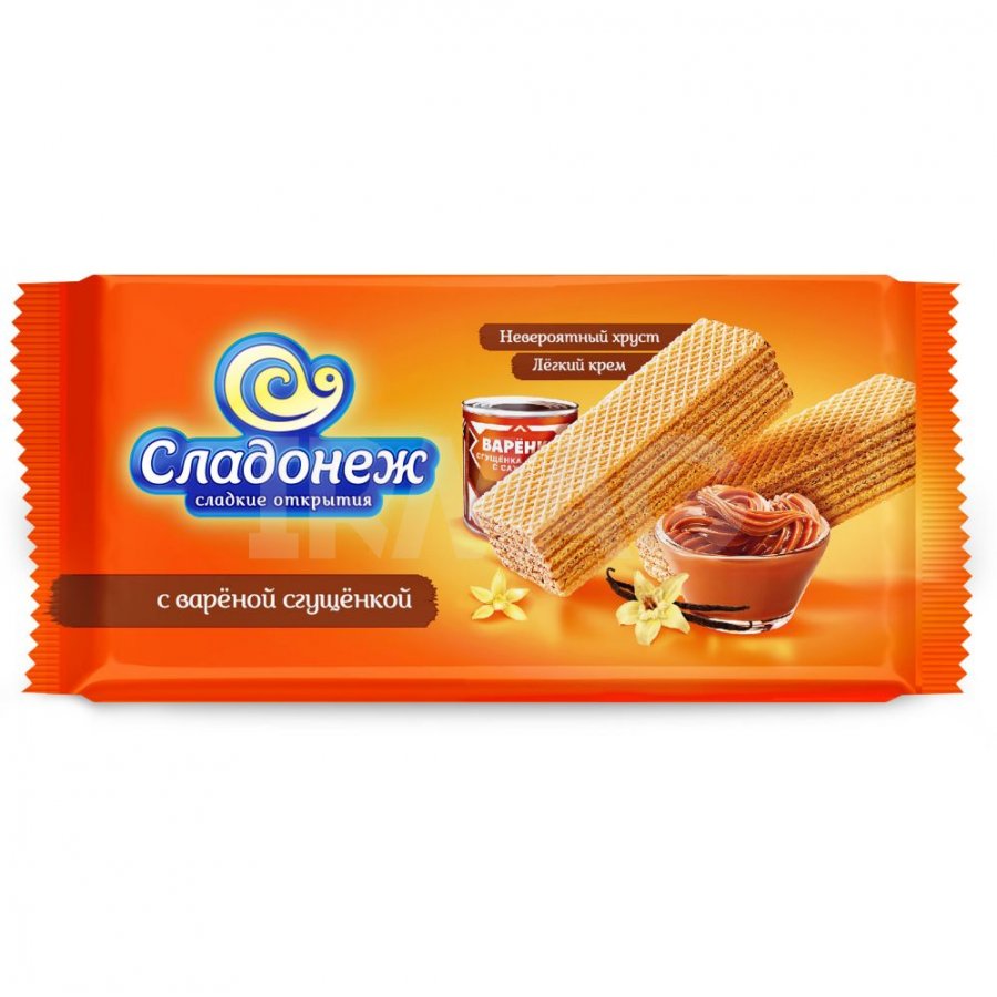 Вафли Сладонеж с вар. сгущенкой 170г