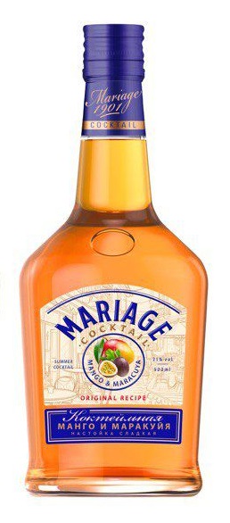 Аперитив "Марьяж Манго и Маракуйя" 18,2% 0,5л