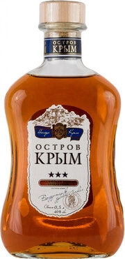 Коньяк Российский трехлетний «Остров Крым» 0,5 л, 40%