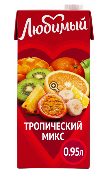 Напиток  "Любимый" тропический микс 0,95л М