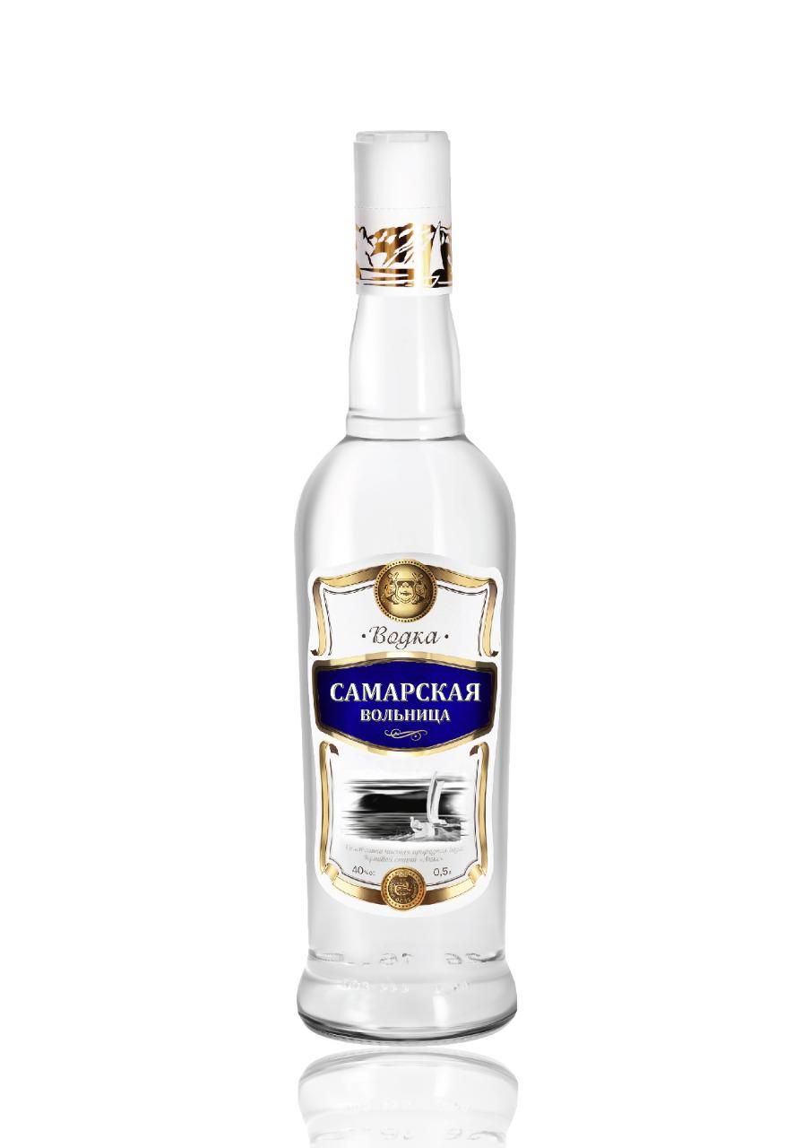 Водка "Самарская Вольница", 38%, 0,5л