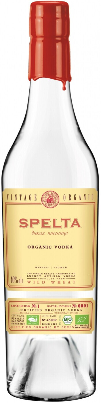 Водка "Спельта", 40%, 0,5л