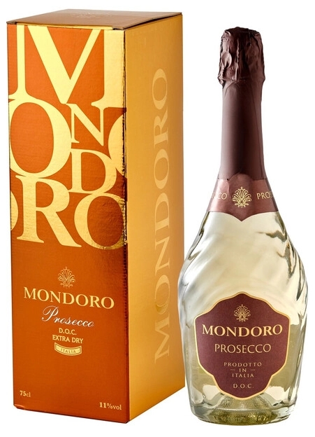 Вино игристое белое сухое «Mondoro, Prosecco DOC» 0,75 л, 11% п/у