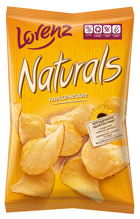 Чипсы картофельные “Naturals” класс. с солью 100г